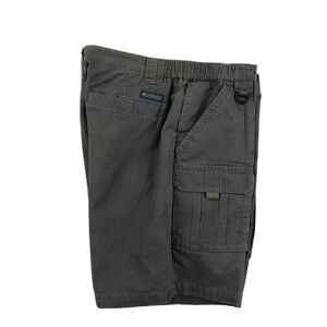 Columbia Sportswear Cargo Shorts Mens 38 Gray Duck Cloth Outdoor Hiking Fishing